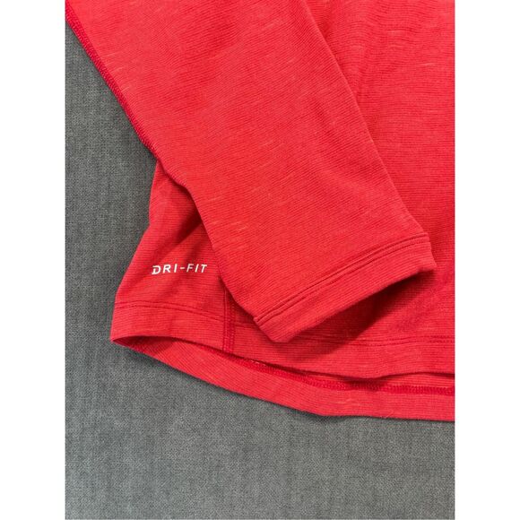 Nike Houston Texans Quarter Zip Pullover Men 2XL Red Dri-Fit NFL Street Style - Picture 2 of 10